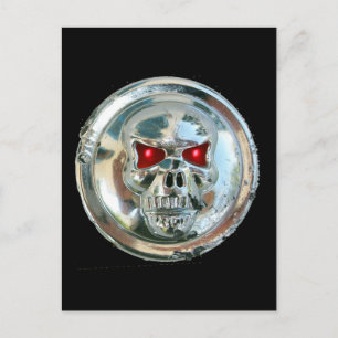 CHROME SKULL POSTCARD