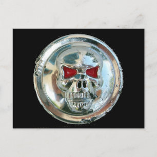 CHROME SKULL POSTCARD