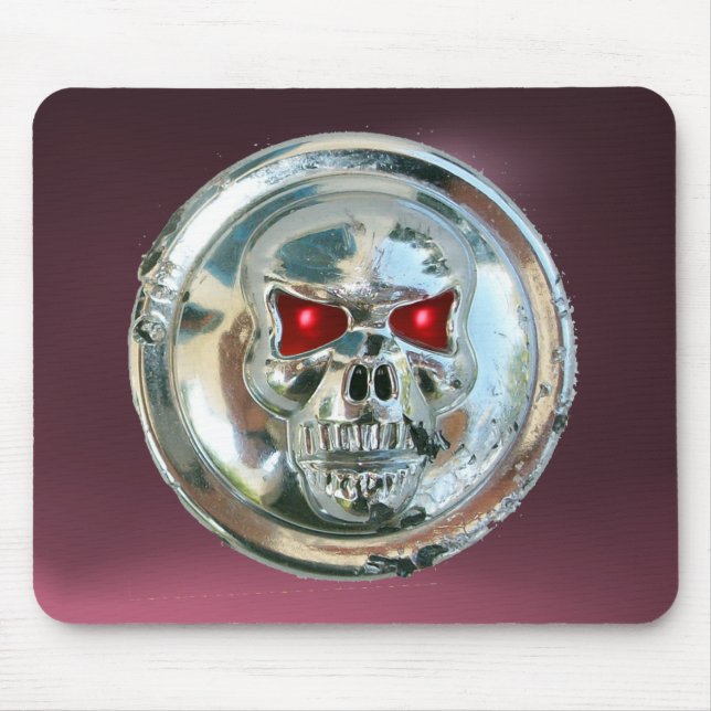 CHROME SKULL , Purple Amethyst Mouse Mat (Front)