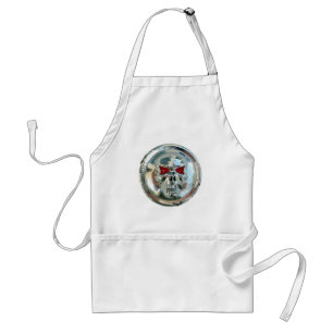 CHROME SKULL STANDARD APRON