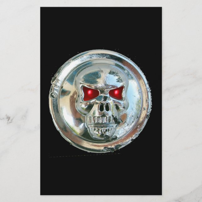 CHROME SKULL STATIONERY (Front)