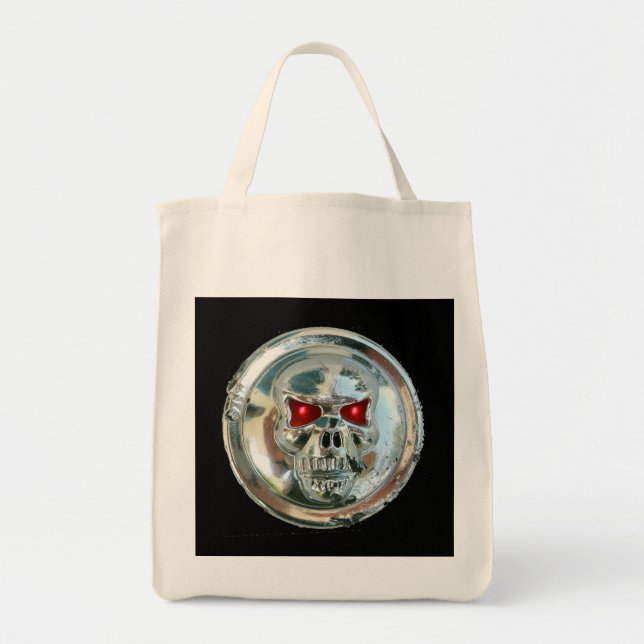 CHROME SKULL TOTE BAG (Front)