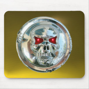 CHROME SKULL , Yellow Topaz Mouse Mat