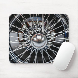 Chrome Spoke Elegance Mouse Mat