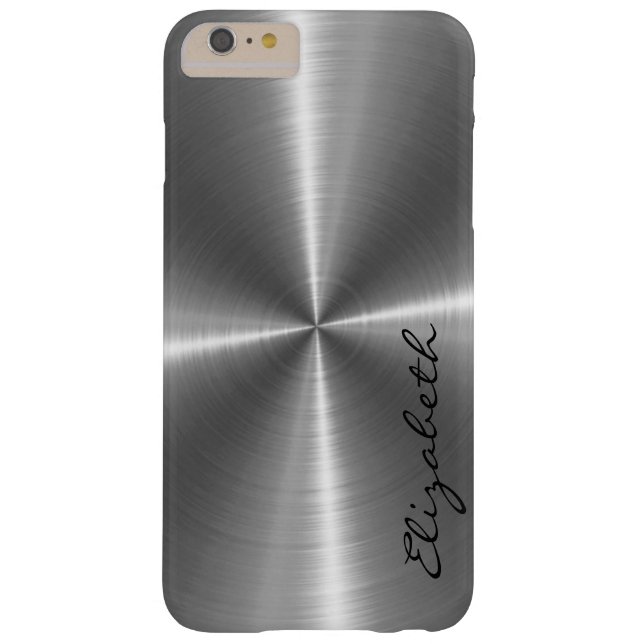 Chrome Stainless Steel Metal Look Case-Mate iPhone Case (Back)