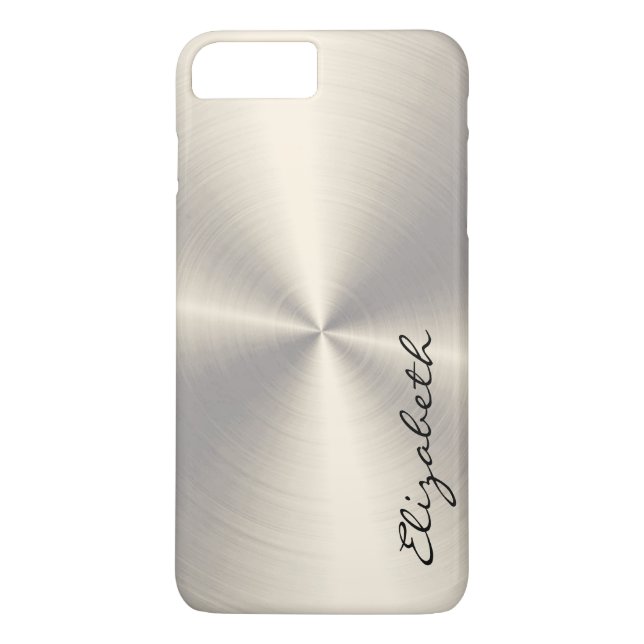 Chrome Stainless Steel Metal Look Case-Mate iPhone Case (Back)
