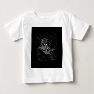 Chrome Style Capricorn Zodiac Sign on Hevelius Baby T-Shirt