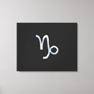 Chrome Style Capricorn Zodiac Sign on Snake style