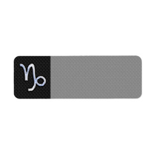 Chrome Style Capricorn Zodiac Sign on Snake style