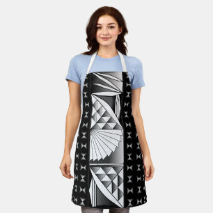 Chrome Sunrise on Black Apron