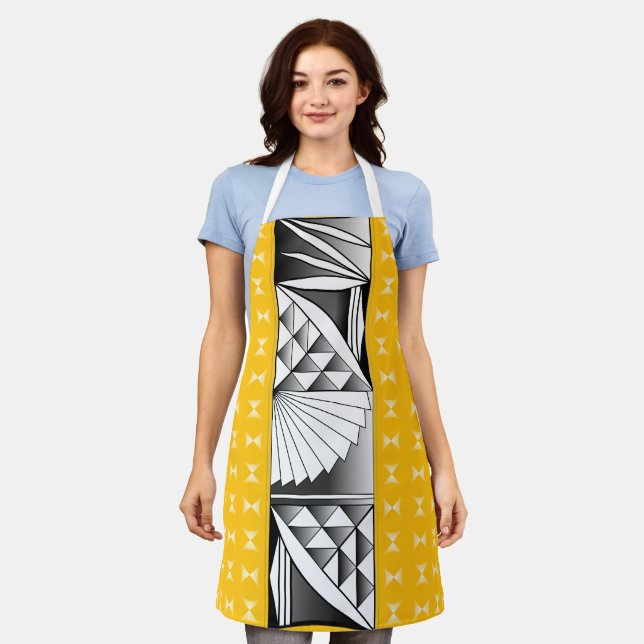 Chrome Sunrise on Yellow Apron (Worn)