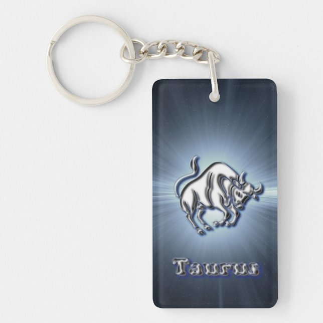 Chrome Taurus Key Ring (Front)