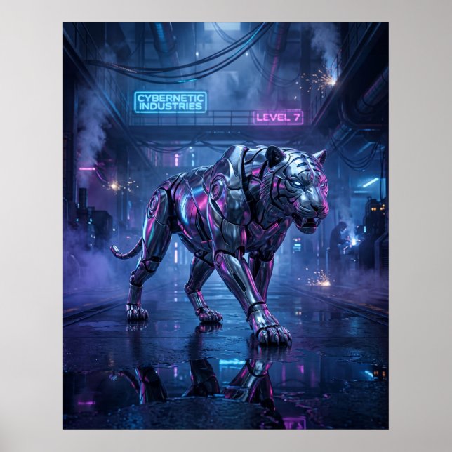 Chrome Tiger Hunt Poster (Front)