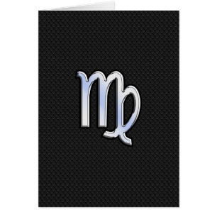 Chrome Virgo Zodiac Sign on snake skin style