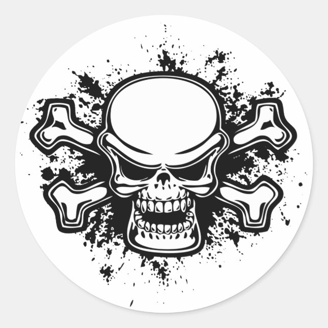 Chromeboy -Splat Classic Round Sticker (Front)