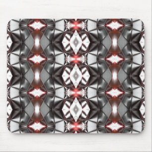 Chromed black grey to ruby rapport, virtual shapes mouse mat