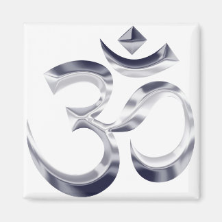 chromed Om symbol Magnet