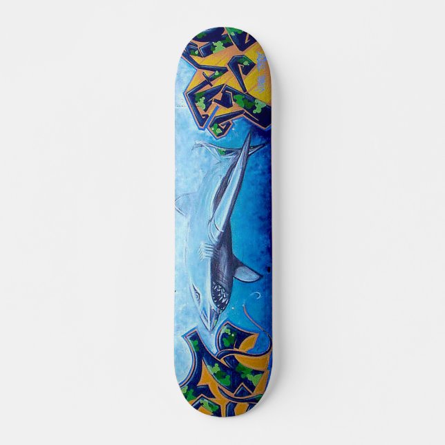 Chromie Da Shark Skateboard (Front)