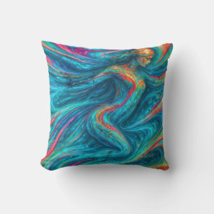 “Chromisca” - Fluid Enchantress Portrait Cushion