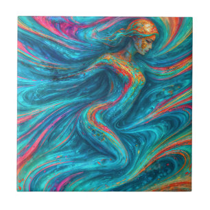 “Chromisca” - Fluid Enchantress Portrait Tile
