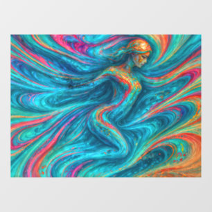 “Chromisca” - Fluid Enchantress Portrait Window Cling
