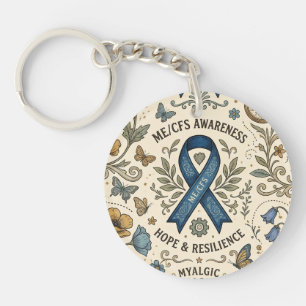 Chronic Fatigue ME/CFS Warrior Key Ring