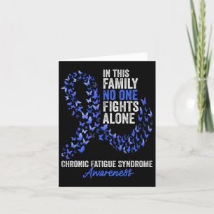 Chronic Fatigue Syndrome Awareness Month Blue Ribb Card