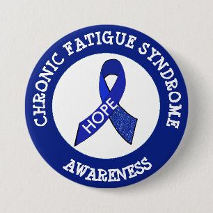 Chronic Fatigue Syndrome Awareness Ribbon Button