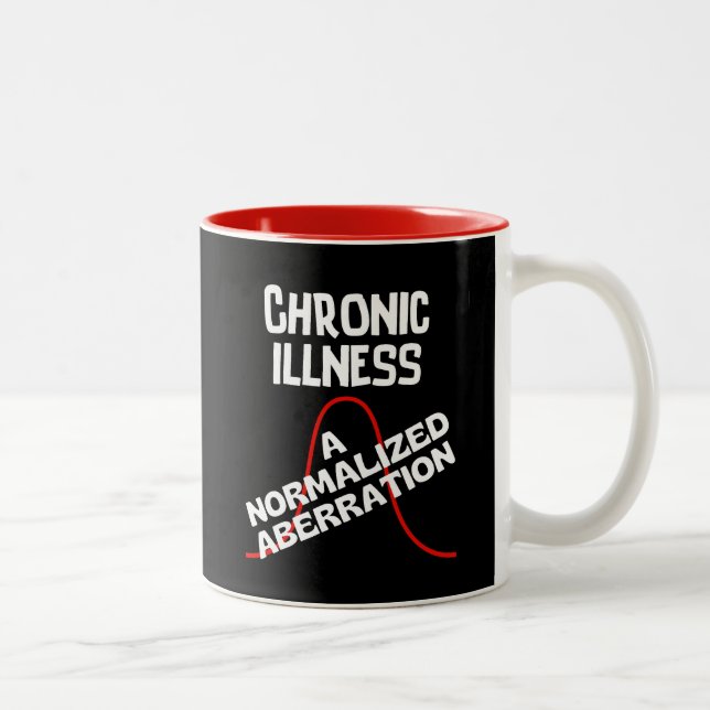 CHRONIC ILLNESS - A Normalised Aberration Two-Tone Coffee Mug (Right)
