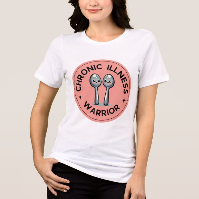 Chronic Illness Warrior Tri-Blend Shirt (Front)