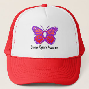 Chronic Migraine Awareness Butterfly Trucker Hat