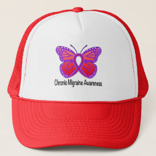 Chronic Migraine Awareness Butterfly Trucker Hat