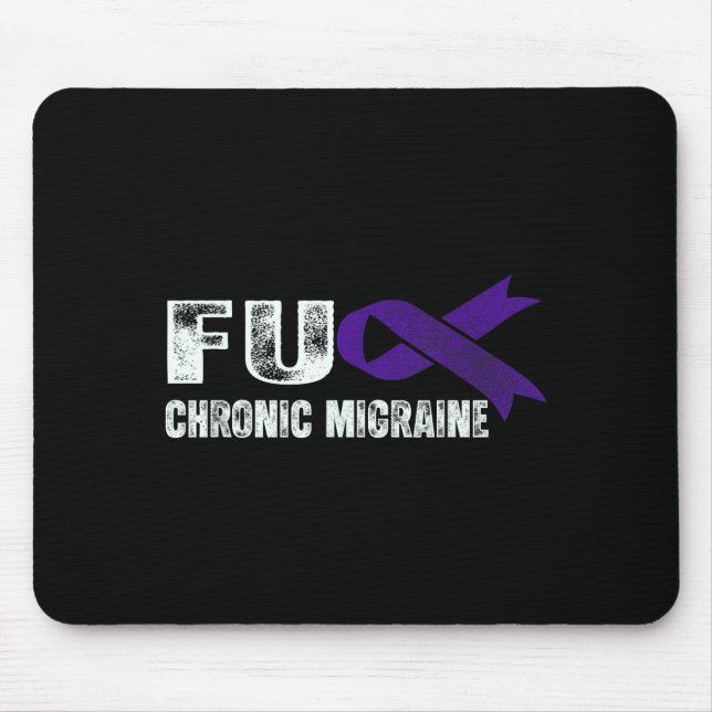 Chronic Migraine Awareness Suprt Chronic Migraine  Mouse Mat (Front)