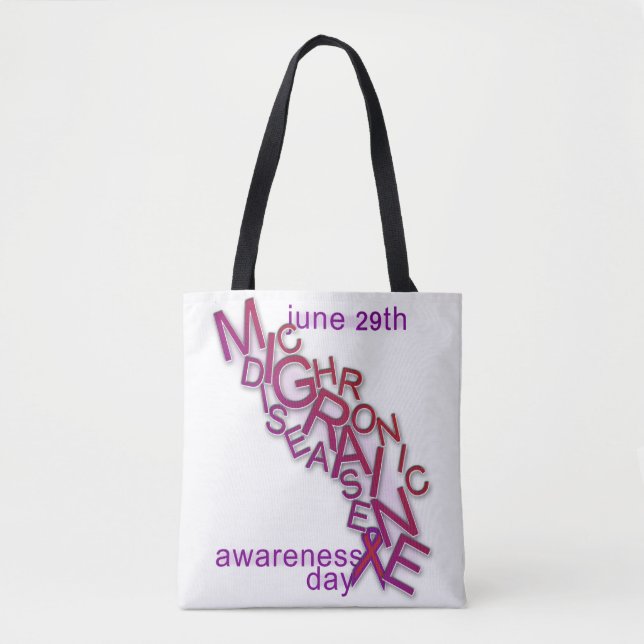 Chronic Migraine Disease - Word Scramble - Tote Bag (Front)