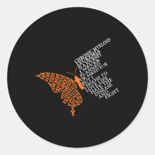 Chronic Myeloid Leukaemia Warrior  Classic Round Sticker