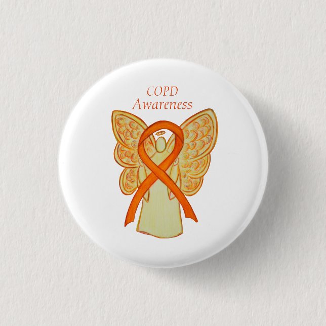 Chronic Obstructive Pulmonary Disease Ribbon Pin (Front)