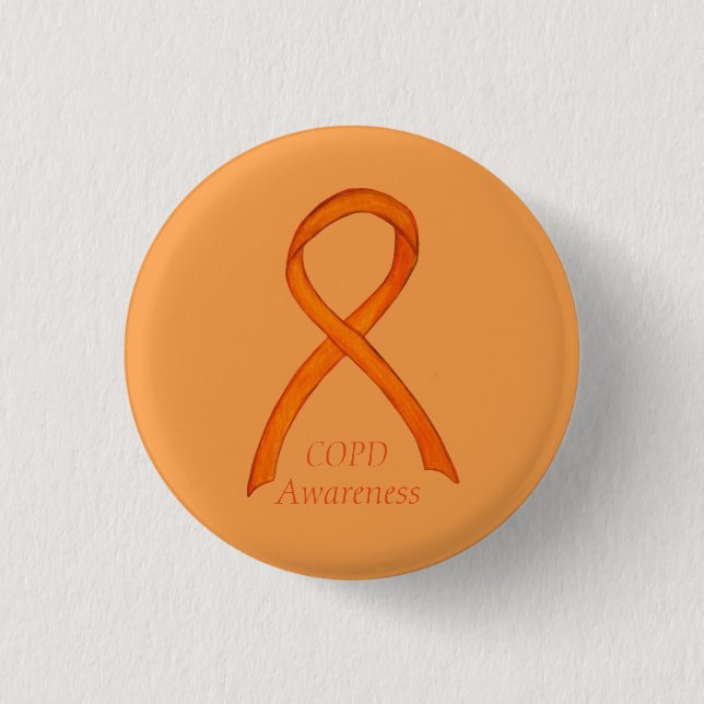 Chronic Obstructive Pulmonary Disease Ribbon Pin (Front)