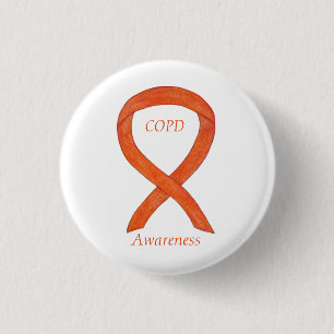 Chronic Obstructive Pulmonary Disease Ribbon Pin