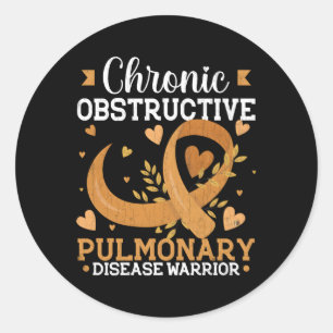 Chronic Obstructive Pulmonary Disease Warrior Copd Classic Round Sticker