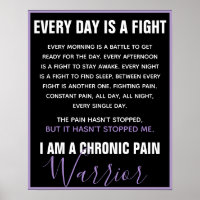 Chronic Pain Warrior (fully customisable)
