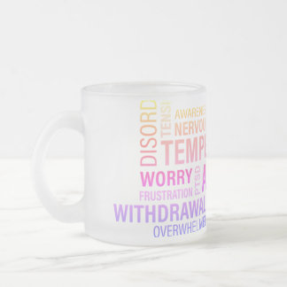 Chronic Word Cloud.. Frosted Glass Coffee Mug