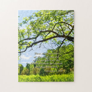 Chronicles 1 16:33 Then Shall the Trees Jigsaw Puzzle