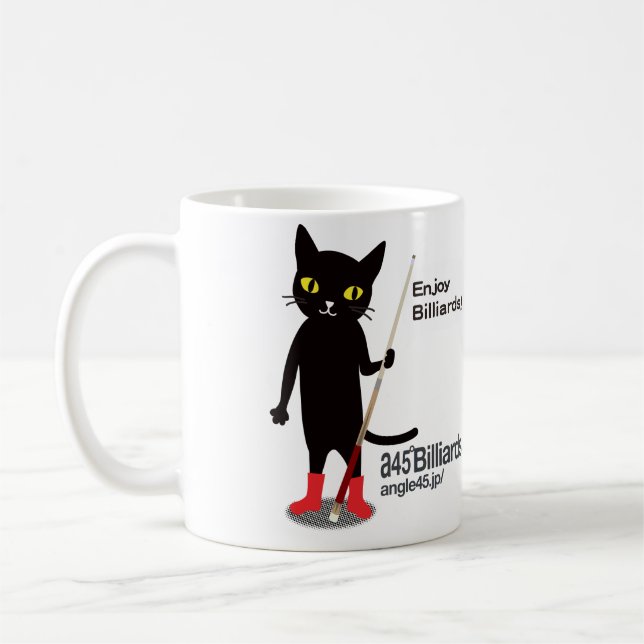 Chrono Cat Billiard Coffee Mug (Left)