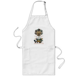 Chrono-Flora: The Mechanical Soul of Nature Long Apron