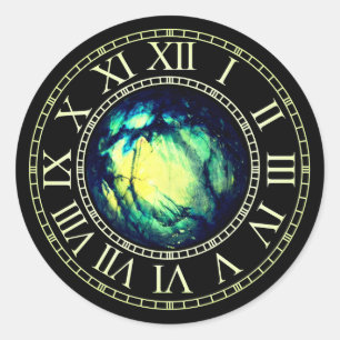 Chrono Mistica - Green Labradorite (B) Classic Round Sticker