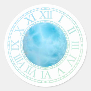 Chrono Mistica - Larimar (W) Classic Round Sticker