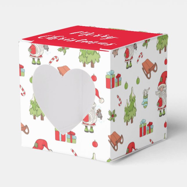 Chrsitmas Gift Favour Box (Front Side)