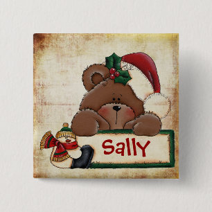 Chrtimstas Stocking Label button