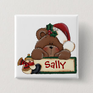 Chrtimstas Stocking Label button