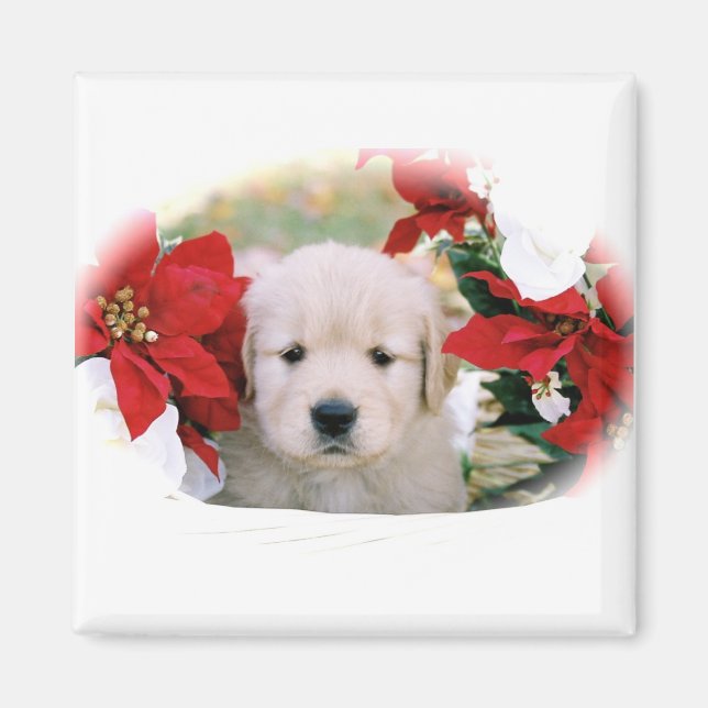 Chrtistmas Puppy Door Magnet (Front)